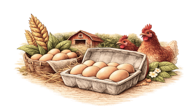 Farm-Fresh & Naturally Laid